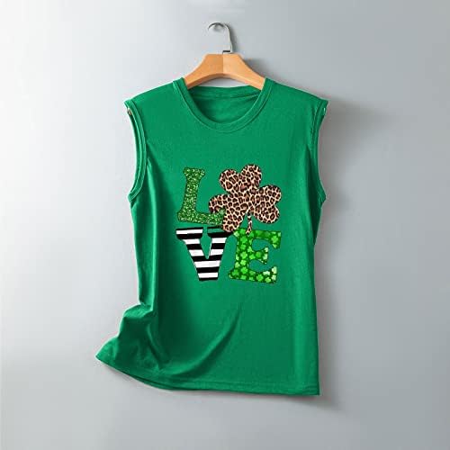2023 Women's St. Patrick's Day Tank Tops Crewneck Sweatshirt Sweetless Camise
