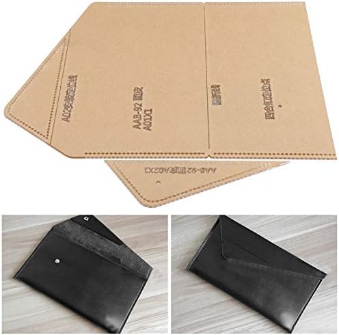 Huangxing - Carteira do molde de bolsa acrílico Padrão de carteira de acrílico Modelo de estêncil de estêncil
