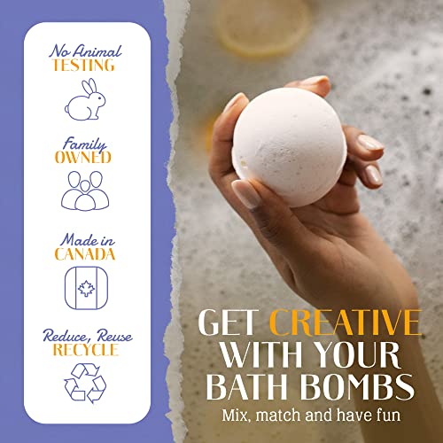 Terrestre Bom Kit de Bomba de banho DIY com ingredientes orgânicos naturais inclui: óleos essenciais, rosa