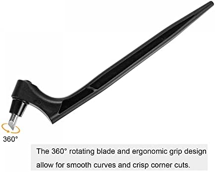Ferramentas de corte de artesanato uxcell, lâminas rotativas de 360 ​​graus Cutter de aço inoxidável com lâmina