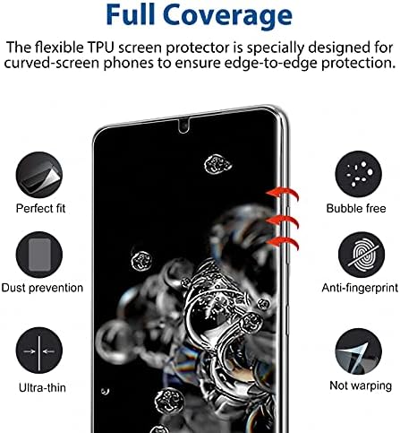 Phisimoo [2 pacote] Compatível com o protetor de tela de privacidade Samsung Galaxy S20 Ultra 5G 6,9 polegadas,