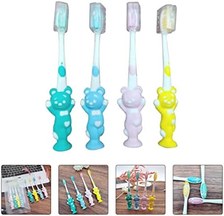 Doitool 72 PCs escovas de dentes de dentes de bebê Limpeza de dentes orais de dentes mole de cuidados Hotel Hotel Dente Dente Dente Diretor Disortado adorável SFOT portátil para escovas Limpeza de escova de dentes Handelid