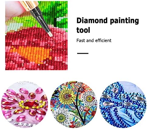 Caneta de pintura de diamante de strass bling, caneta de ponto de perfuração de resina DIY para