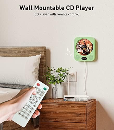 CD player vertical e CD player de parede para casa com controle remoto IR, alto-falantes Bluetooth, Música
