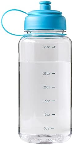 ASR Pop Top Sports Water Bottle de 33 onças de fitness Hydration - Teal
