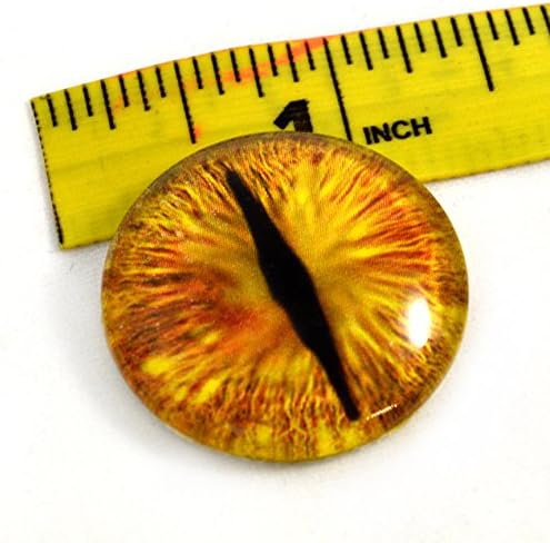 30mm de olho de vidro de fantasia de dragão dourado de 30 mm para esculturas de taxidermia ou jóias fazendo artesanato