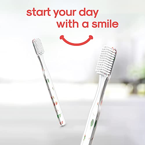 Escovas de dentes Smyl com poderosas cerdas de nylon macio para adultos - Designs impressos de moda