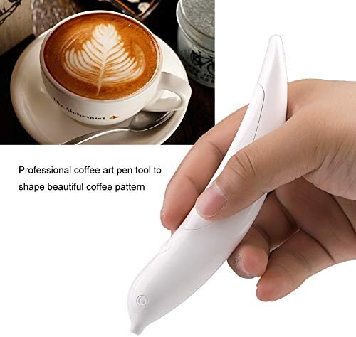 Caneta de escultura de café, caneta de arte com café com leite, caneta portátil de caneta de caneta