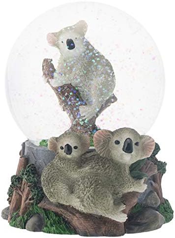 Escalar a família Koala 100mm Musical Water Globe toca música nascida de graça