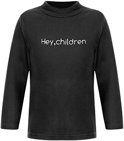Doomiva Crianças Crianças Manga Longa Roupa Térmica Inverno Camada de Base Quente Camiseta Top Casual Sirta