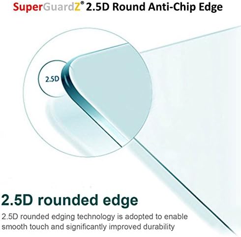 Para LG Stylo 2-Protetor de tela de vidro temperado Superguardz [substituição ao longo da vida], 9h, 0,3 mm, borda redonda 2,5D, anti-arranhão, anti-bubble, quebra