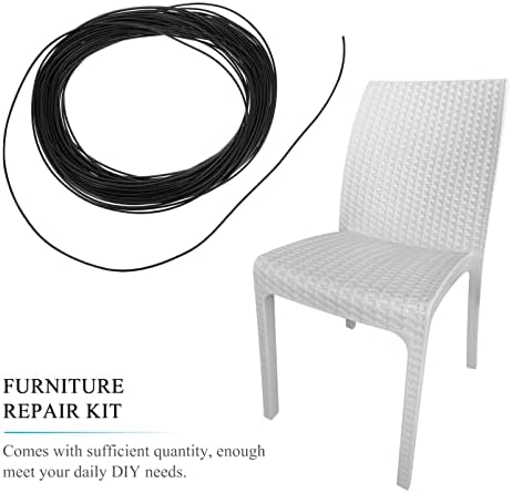 Cadeiras de móveis de Sewacc preto Móveis 1 rolo de kit de reparo de reparo de vime Rattan Repan