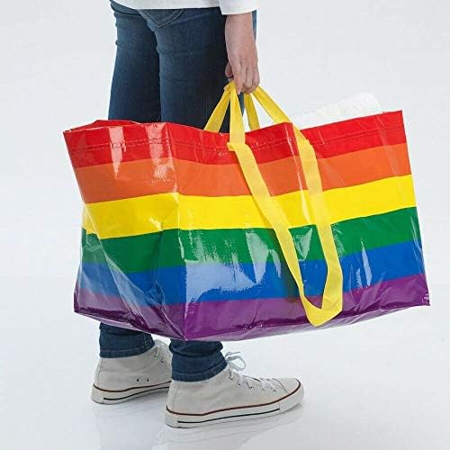 Ikea Kvanting Rainbow Pride Multicolored Shopping Shopping Stoping Storage Laundry