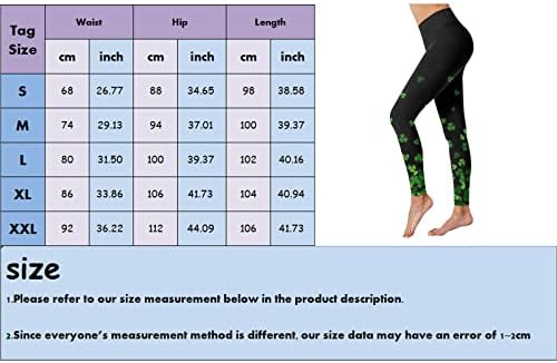 DIVERTIDO DO DIA DE SÃO PATRICK de Leggings de cintura alta e várias leggings impressas para mulheres