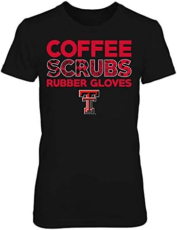 FanPrint Texas Tech Red Red Raiders T -Shirt - Enfermeira -