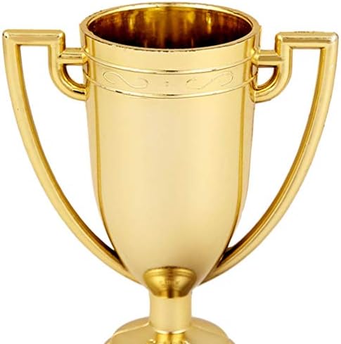 KISANGEL 6PCS Award Trophy Cup Plastic Gold Trophy Cup Achievement Prêmio Treféu Noturno do Prêmio Noturno