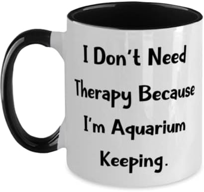Aquário reutilizável mantendo presentes, não preciso de terapia porque sou aquário, férias de dois tons caneca
