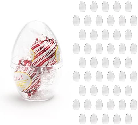 Ovos de Páscoa de Plástico Claro preenchidos, para Páscoa, Halloween, Natal, ornamento, molde de bomba de