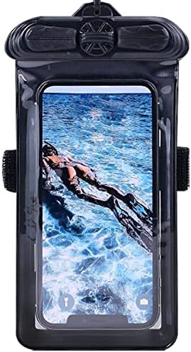 VAXSON Telefone Case Black, compatível com NUU Mobile X6 Bolsa à prova d'água Bolsa seca [não