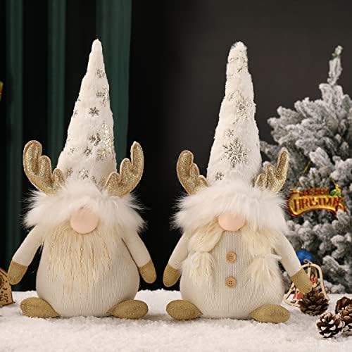 Tongxin Christmas Gnomes Decorações, Tomte sueco feita à mão, ornamentos de decoração de elfos