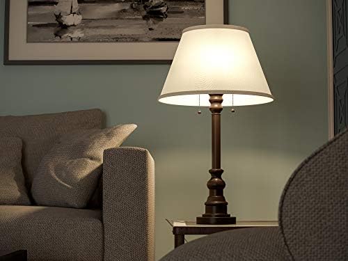 Kenroy Home 30437Brz Spyglass Table Lamp com acabamento de bronze, estilo clássico, 30,5 Height, 17 Largura, 17