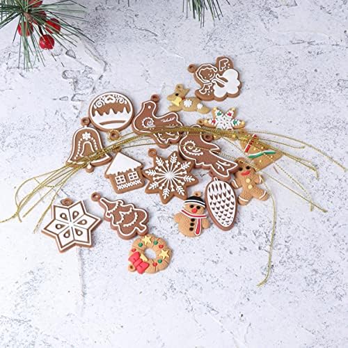 Holibanna McLlbl Christmas Tree Holding Decoration boneco de neve, alces -floco de neve, sino de natas de natal