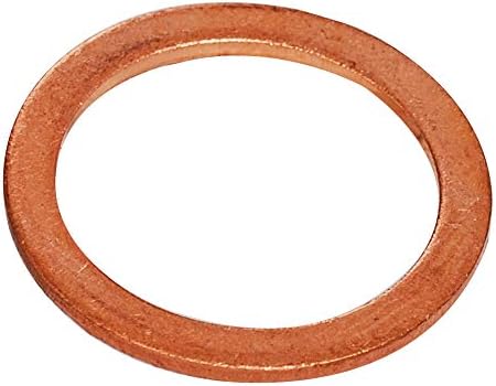 Arruelas de cobre M20 x 26 x 1,5 mm anel plano, arruelas de vedação de vedação de vedação, pacote