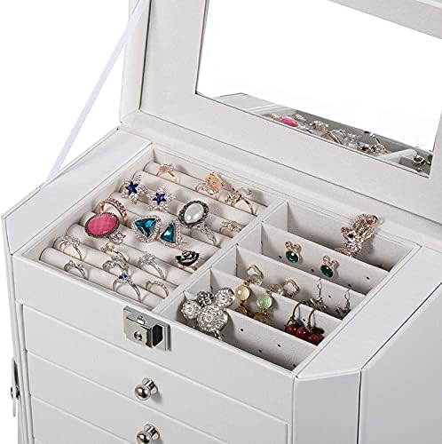 Caixa de jóias caixa de jóias extra grande armário de pulseira de armário Caixa de armazenamento de jóias Caixa