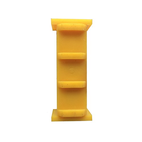 20pcs/ 1 pacote de plástico amarelo elevador guia de sapato de inserção de 100 mm de largura 16 mm