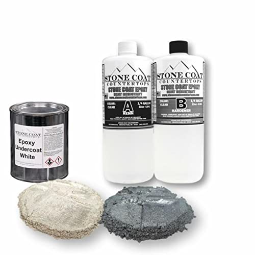 Carrara Marble 1/2 galão de resina epóxi kit - kit epóxi de bancada DIY para cozinhas, banheiros e madeira!