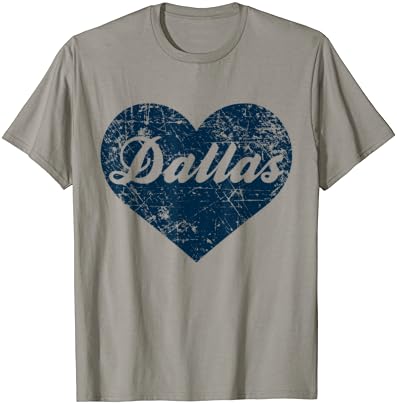 Camisa do coração de Dallas, presente do Texas