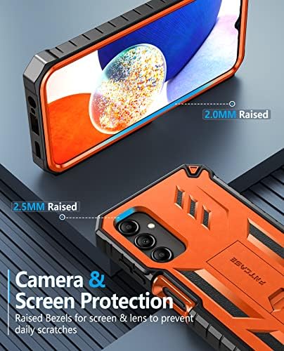 Fntcase for Samsung Galaxy A14-5G Caso: Tampa de TPU robusta à prova de choque texturizada de