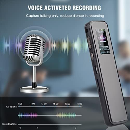 BHVXW Voz rofessional ativada Smart USB Pen 16GB Digital Audio Voice Recorder HiFi Mp3 player Recording