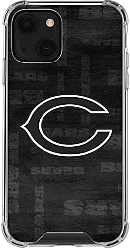 Skinit Clear Phone Case Compatível com o iPhone 13 - Oficialmente licenciado NFL Chicago Bears Design