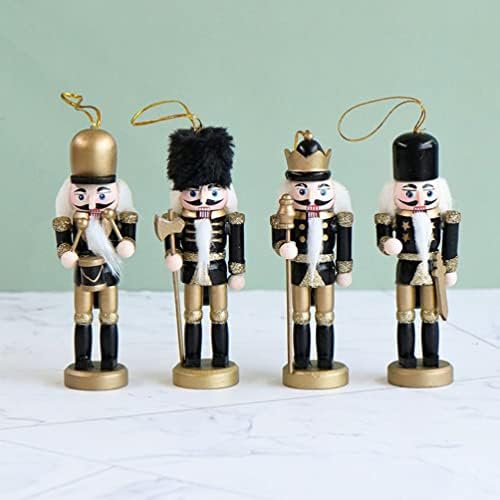 Didiseaon Natal Soldado Soldado Puppet Figuras de nozes Soldado Decorações penduradas para a