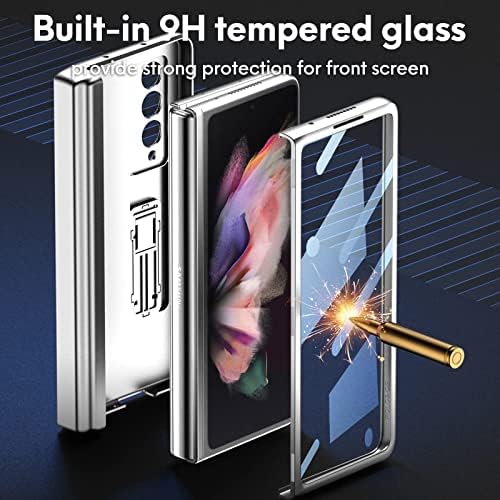 Caso da série de proteção de dobradiça magnética HJCMikee para Samsung Galaxy Z Fold 3 5G, suporte