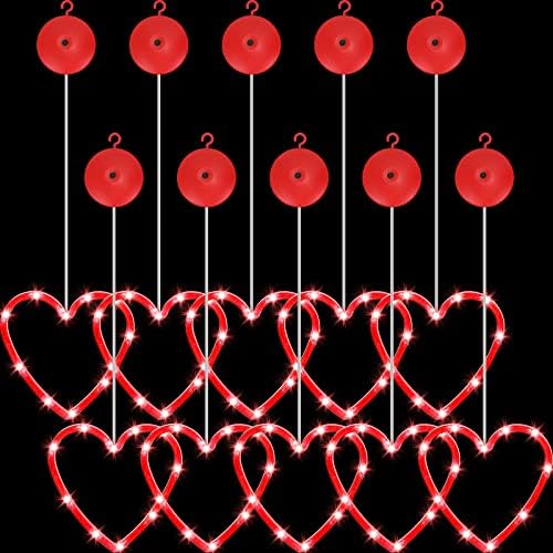 10 PCs Led Love Heart String luz