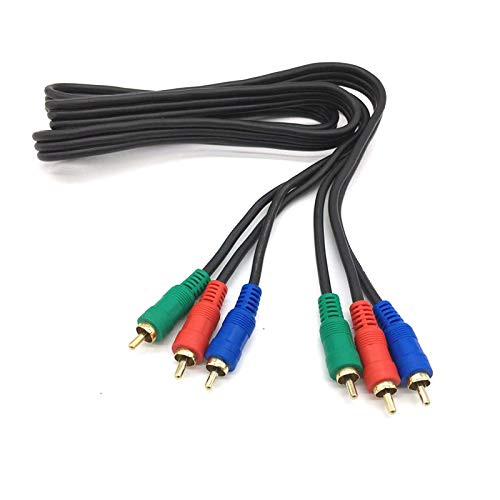 Xenocam RCA 5ft RGB Video Cable para HDTV Red/Green/Blue Connectores 3 masculino a 3 homens…