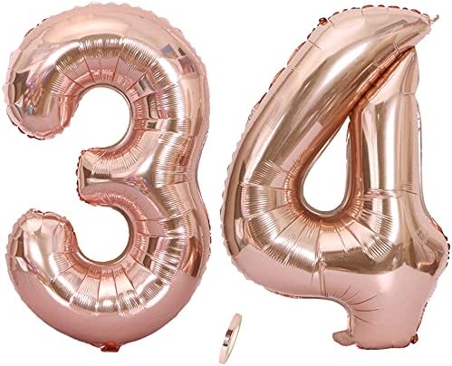 Ceqiny 40 polegadas 34º Balão Balão Mylar balão balão gigante balão alfabetista balão para festa de aniversário