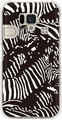 Segunda Skin Zebra Camo Black Design por ROTM/Para Smartphone simples 204SH/Softbank SSH204-PCCL-202-Y292