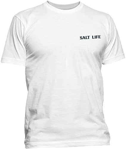 Salt Life masculino All Waters Waters manga curta Crew pescoço