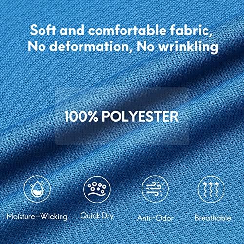 Haimont Polo Camisetas para Men-Dry Fit Fit Sleeve Sleeve Golf S-Shirts Business Work Casual Work