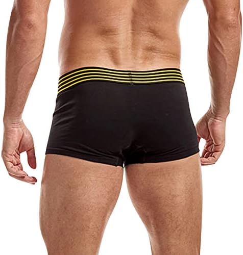 Shorts de boxe para homens embalam shorts sexy calcinhas de calça de calça sólida boxers masculinos