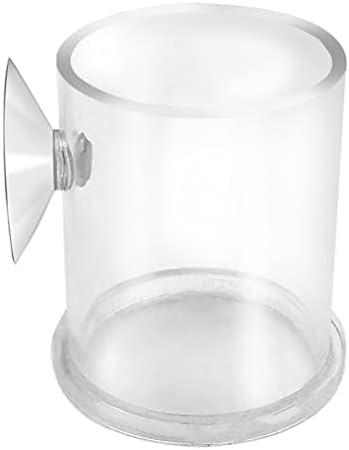 Zerodeko recipiente transparente recipiente transparente de peixe Anel de alimentação de acrílico transparente