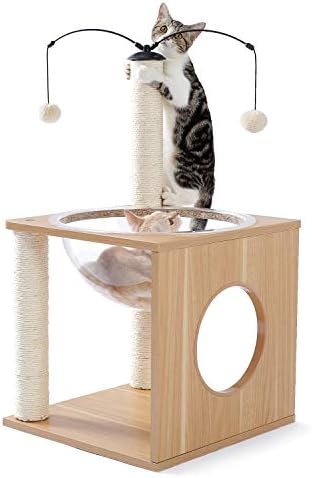 Móveis de gato Torre de gato de gato com sisal postes de arranhões na plataforma de cama de gato bola balling