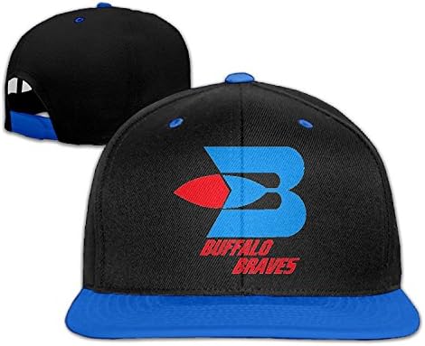 Shkuk Buffalo Braves Fashion Baseball Ajustável Pop Pop Hat Cool Baseball Cap Hat Cool Unisex, Homens e Mulheres brancas