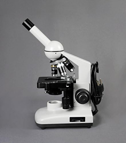 Microscópio de composto monocular VME0015-CXM-100-LD Scientific VME0015-CXM-100-LD, ampliação de 40x-1000x, iluminação LED, condensador de 1,25 na abbe, foco coaxial e fino, estágio mecânico, estágio mecânico, estágio mecânico