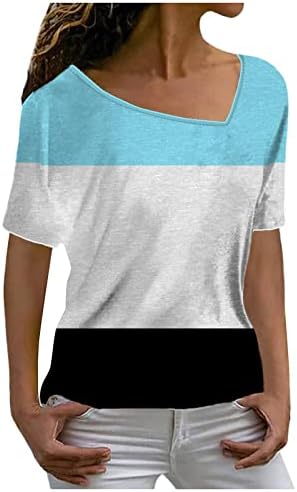 Camisetas de tee de manga longa Trebin para mulheres, Moda feminina Casual Capuz de colarinho de colarinho