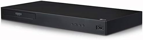 2017 LG 4K Ultra HD 3D Blu-ray Player com controle remoto, compatibilidade com HDR, DVDs upconvert,