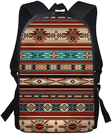 Cozeyat Vintage Aztec Tribe Design Softy Backpack for Mulher Men, Saco de Escola Esportiva Confortável